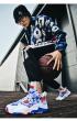 Fashion Basketball Shoes HZJ82917 White Blue Multi Color